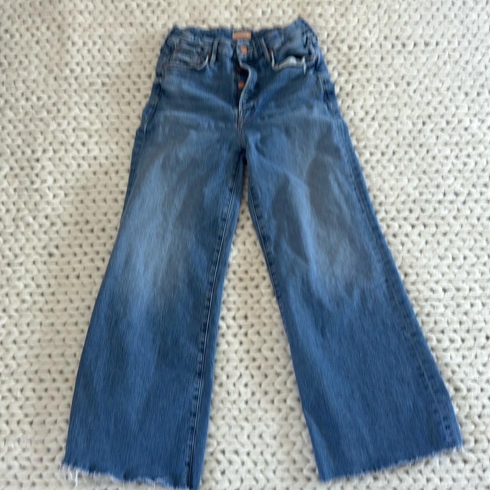 Mother Jeans size 27 The Pixie Roller Ankle Fray